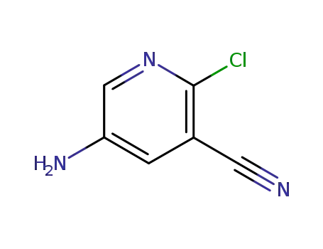 Molecular Structure of 13600-46-9 (5-AMino-2-chloro-nicotinonitrile)