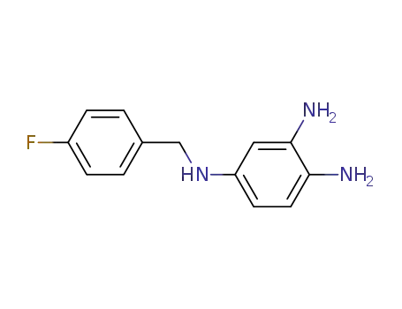 Molecular Structure of 491871-67-1 (4-(4-Fluorobenzylamino)-1,2-phenylenediamine)
