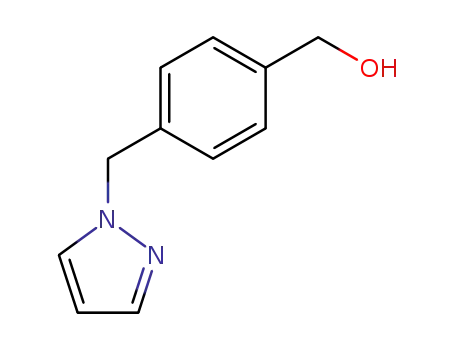 Molecular Structure of 160388-55-6 ([4-(1H-PYRAZOL-1-YLMETHYL)PHENYL]METHANOL)