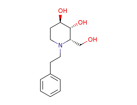 (2S,3R,4R)-1-phenethyl-2-(hydroxymethyl)piperidine-3,4-diol