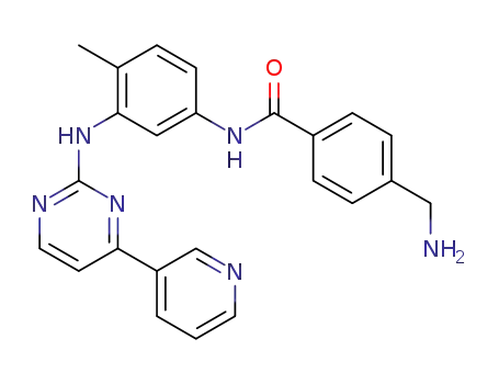 4-(aminomethyl)-N-(4-methyl-3-((4-(pyridin-3-yl)pyrimidin-2-yl)amino)phenyl)benzamide