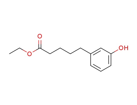 Molecular Structure of 143536-52-1 (ethyl 5-(3-hydroxyphenyl)pentanoate)