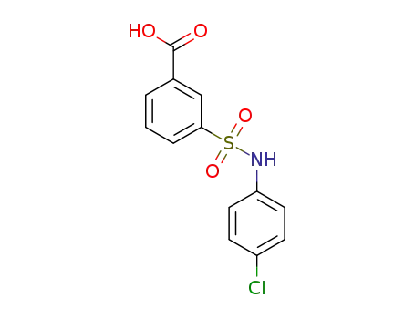 Molecular Structure of 147410-78-4 (3-(N-(4-chlorophenyl)sulfamoyl)benzoic acid)
