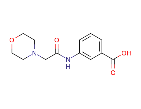 Molecular Structure of 446852-20-6 (3-(2-MORPHOLIN-4-YL-ACETYLAMINO)-BENZOIC ACID)