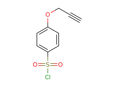 Molecular Structure of 1343690-73-2 (4-(prop-2-yn-1-yloxy)benzene-1-sulfonyl chloride)