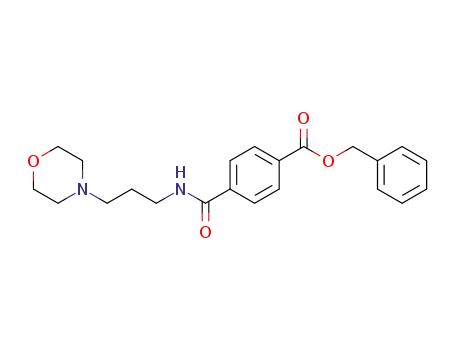 Molecular Structure of 1357620-14-4 (benzyl 4-(3-morpholinopropylcarbamoyl)benzoate)