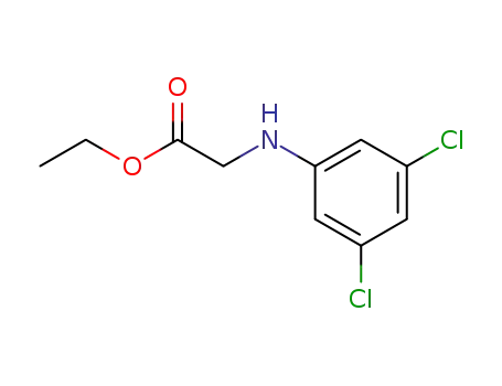 Molecular Structure of 501008-39-5 (ethyl 2-((3,5-dichlorophenyl)amino)acetate)