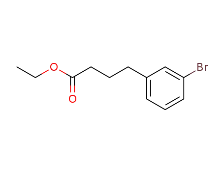Molecular Structure of 176088-58-7 (Benzenebutanoic acid, 3-bromo-, ethyl ester)