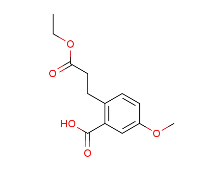 2-(2-Ethoxycarbonyl-ethyl)-5-methoxy-benzoic acid