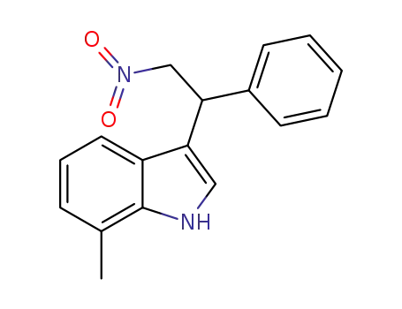 Molecular Structure of 1455513-15-1 (7-methyl-3-(2-nitro-1-phenylethyl)-1H-indole)