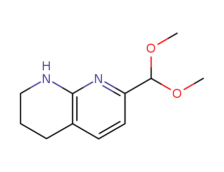 Molecular Structure of 204452-91-5 (7-DIMETHOXYMETHYL-1,2,3,4-TETRAHYDRO-[1,8]NAPHTHYRIDINE)