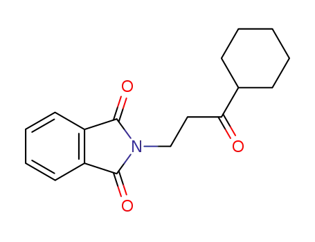 Molecular Structure of 138175-34-5 (1H-Isoindole-1,3(2H)-dione, 2-(3-cyclohexyl-3-oxopropyl)-)