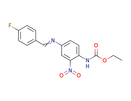 2-ethoxycarbonylamino-5-(4-fluorobenzylideneamino)nitrobenzene