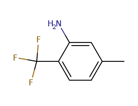 Molecular Structure of 106877-29-6 (5-METHYL-2-(TRIFLUOROMETHYL)ANILINE)