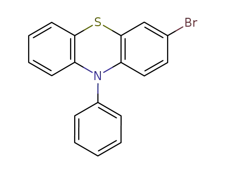 Molecular Structure of 89922-57-6 (10H-Phenothiazine, 3-bromo-10-phenyl-)
