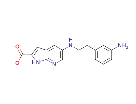 5-[2-(3-aminophenyl)-ethylamino]-1H-pyrrolo[2,3-b]pyridine-2-carboxylic acid methyl ester