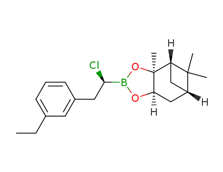 [(1S)-1-chloro-2-(3-ethylphenyl)ethyl]boronic acid (+)-pinane-2,3-diyl diester