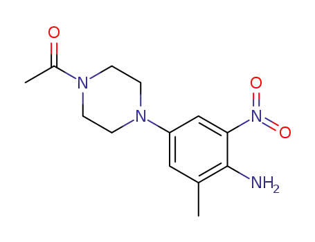 Piperazine, 1-acetyl-4-(4-amino-3-methyl-5-nitrophenyl)-