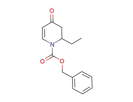 Molecular Structure of 919366-32-8 (benzyl 2-ethyl-3,4-dihydro-4-oxopyridine-1(2H)-carboxylate)