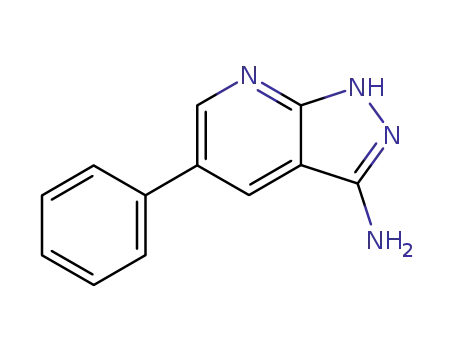 1H-Pyrazolo[3,4-b]pyridin-3-amine, 5-phenyl-