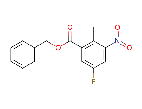 5-fluoro-2-methyl-3-nitrobenzoic acid benzyl ester