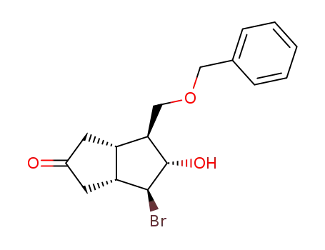 3α-hydroxy-4β-bromo-7-oxo-2β-benzyloxymethylbicyclo<3.3.0>octane