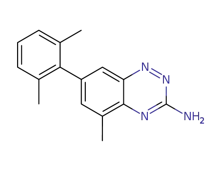 Molecular Structure of 867333-35-5 (1,2,4-Benzotriazin-3-amine, 7-(2,6-dimethylphenyl)-5-methyl-)