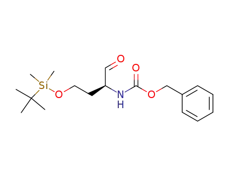Carbamic acid,
[(1S)-3-[[(1,1-dimethylethyl)dimethylsilyl]oxy]-1-formylpropyl]-,
phenylmethyl ester