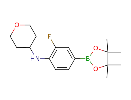 Molecular Structure of 950201-71-5 (C<sub>17</sub>H<sub>25</sub>BFNO<sub>3</sub>)