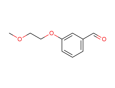 Molecular Structure of 73244-50-5 (3-(2-METHOXY-ETHOXY)-BENZALDEHYDE)