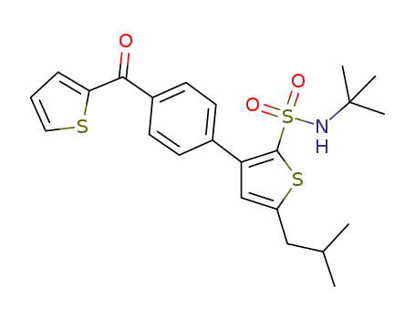 3-[4-(thiophene-2-carbonyl)-phenyl]-5-isobutyl-N-tert-butylthiophene-2-sulfonamide