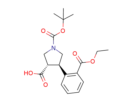 Boc-(+/-)-트랜스-4-(2-에톡시카르복시-페닐)-피롤리딘-3-카르복실산