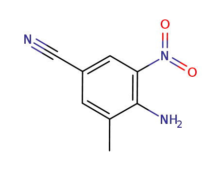 Molecular Structure of 468741-02-8 (4-aMino-3-Methyl-5-nitro-benzonitrile)