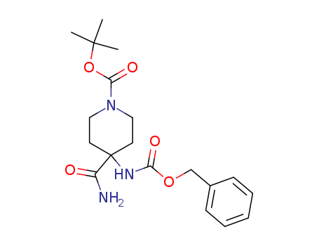 tert-Butyl 4-(((benzyloxy)carbonyl)amino)-4-carbamoylpiperidine-1-carboxylate