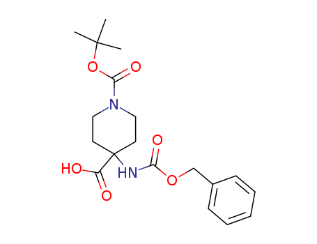1-[(2-methylpropan-2-yl)oxycarbonyl]-4-(phenylmethoxycarbonylamino)piperidine-4-carboxylic acid