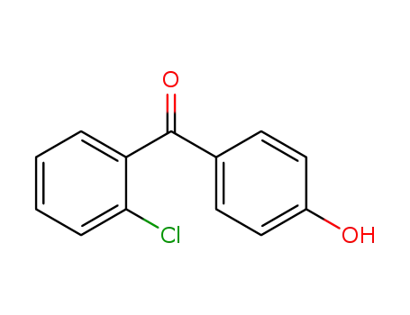Molecular Structure of 55270-71-8 (2-Chloro-4'-hydroxybenzophenone)