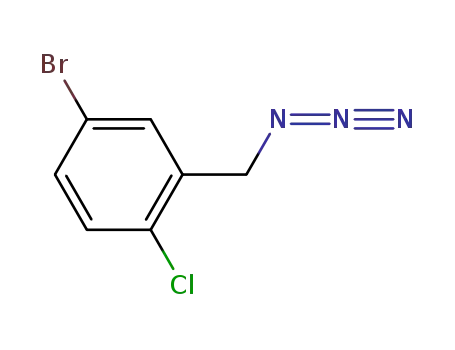 Molecular Structure of 478374-91-3 (2-(azidomethyl)-4-bromo-1-chlorobenzene)