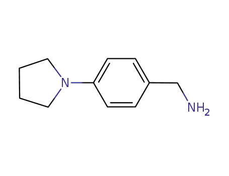 Molecular Structure of 114365-04-7 (4-(PYRROLIDIN-1-YL)BENZYLAMINE)