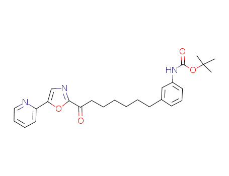 1-oxo-1-[5-(2-pyridyl)oxazol-2-yl]-7-(3-(tert-butyloxycarbonyl)aminophenyl)-heptane
