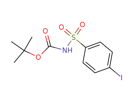 Molecular Structure of 154377-75-0 (Carbamic acid, [(4-iodophenyl)sulfonyl]-, 1,1-dimethylethyl ester)