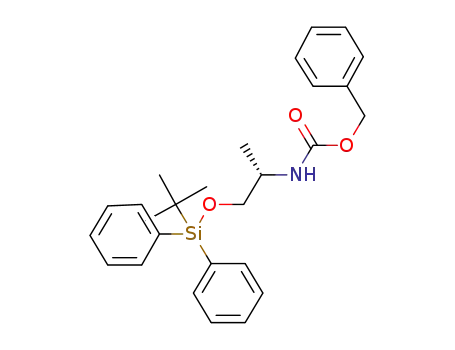 Carbamic acid,
[(1S)-2-[[(1,1-dimethylethyl)diphenylsilyl]oxy]-1-methylethyl]-,
phenylmethyl ester