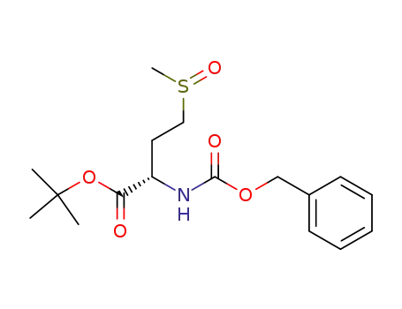 1,1-dimethylethyl 4-(methylsulfinyl)-2-[[(phenylmethoxy)carbonyl]amino]-(2S)-butanoate