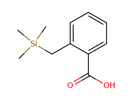 Molecular Structure of 71435-93-3 (Benzoic acid, 2-[(trimethylsilyl)methyl]-)
