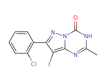 7-(2-chlorophenyl)-8-iodo-2-methylpyrazolo[1,5-a][1,3,5]triazin-4(3H)-one