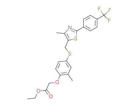 2-[2-Methyl-4-[[[4-methyl-2-[4-(trifluoromethyl)phenyl]-5-thiazolyl]methyl]thio]phenoxy]acetic acid ethyl ester