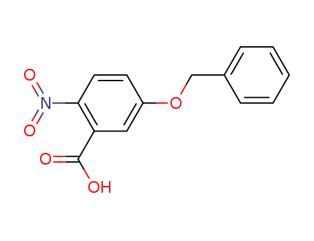 Molecular Structure of 61340-15-6 (5-(benzyloxy)-2-nitrobenzoic acid)