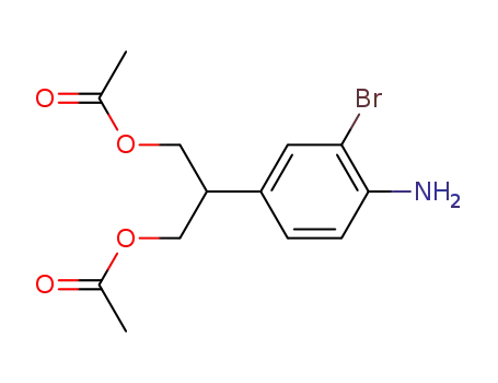 acetic acid 3-acetoxy-2-(4-amino-3-bromo-phenyl)-propyl ester