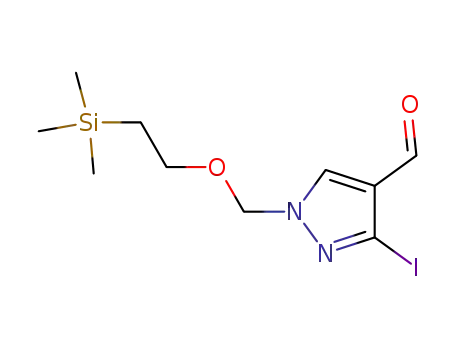 3-iodo-1-((2-(trimethylsilyl)ethoxy)methyl)-1H-pyrazole-4-carbaldehyde