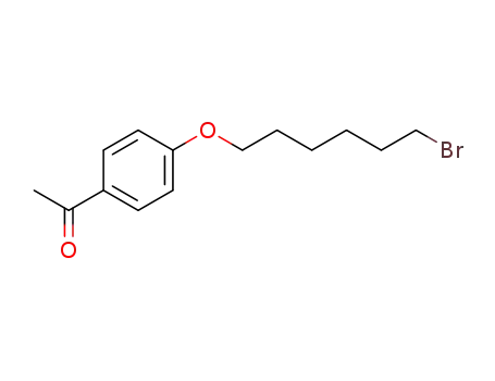 Molecular Structure of 138107-19-4 (Ethanone, 1-[4-[(6-bromohexyl)oxy]phenyl]-)