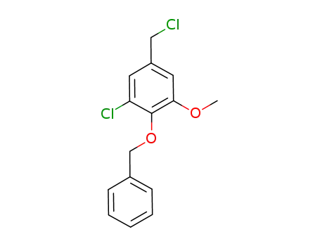 Benzene, 1-chloro-5-(chloromethyl)-3-methoxy-2-(phenylmethoxy)-